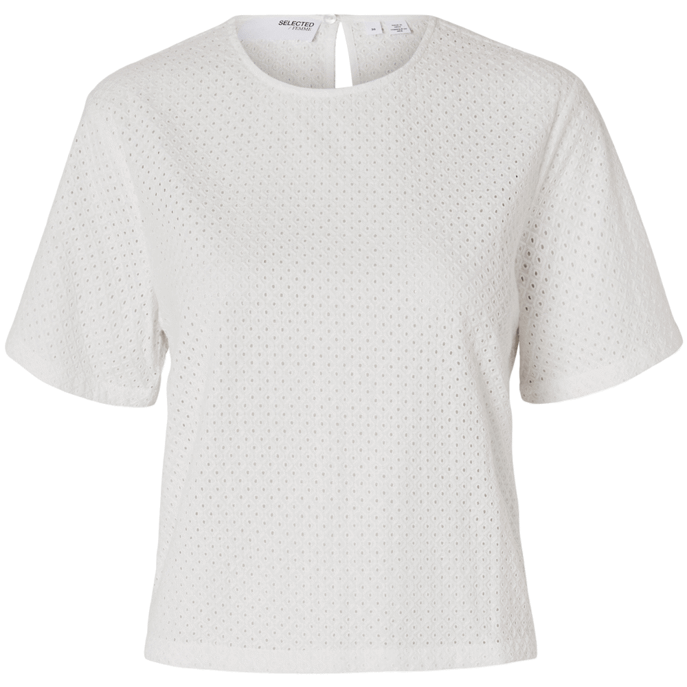 Selected Femme Beatrice Boxy Broderie Top